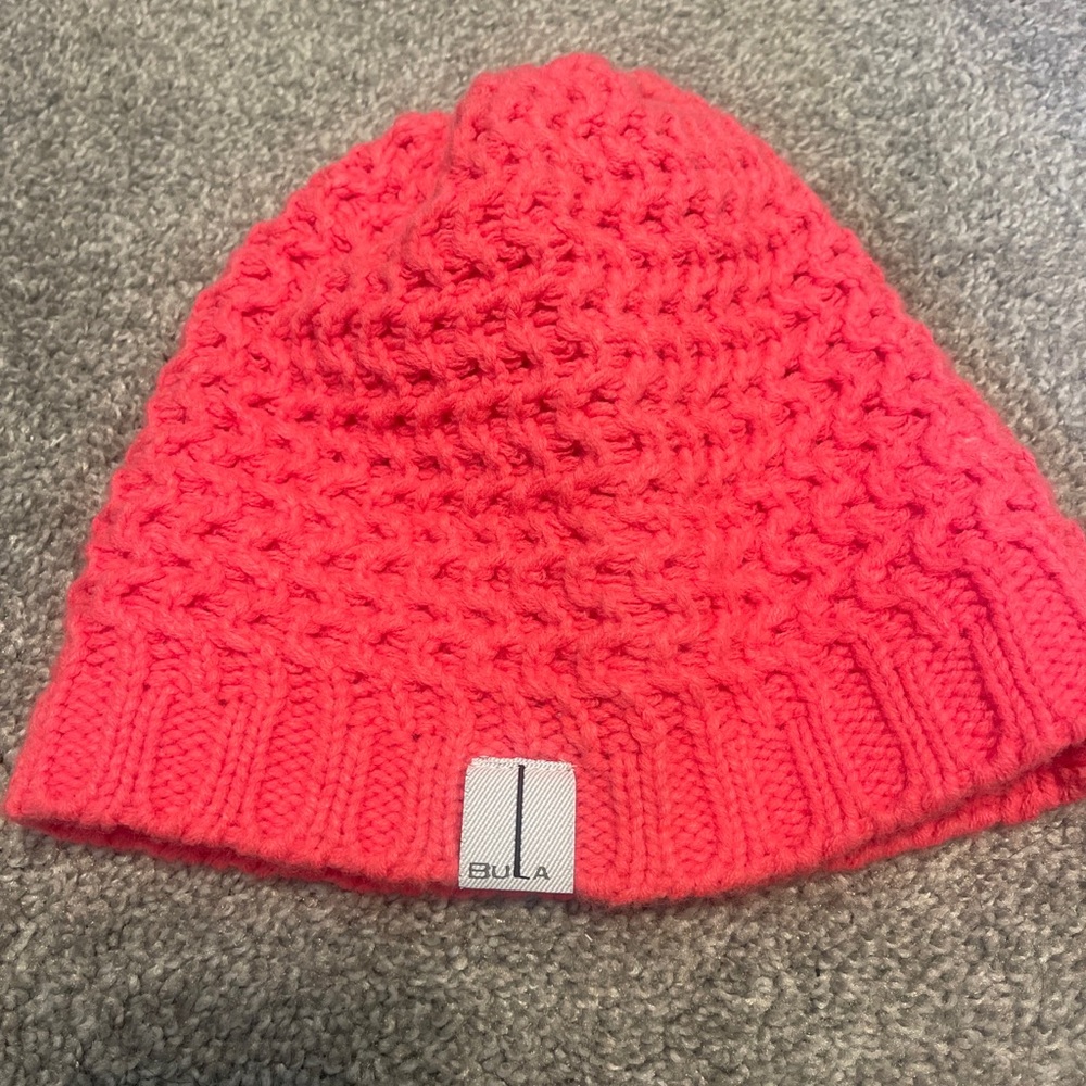 Bula Pink Knot Fleece Lined Winter Beanie Womens OS
